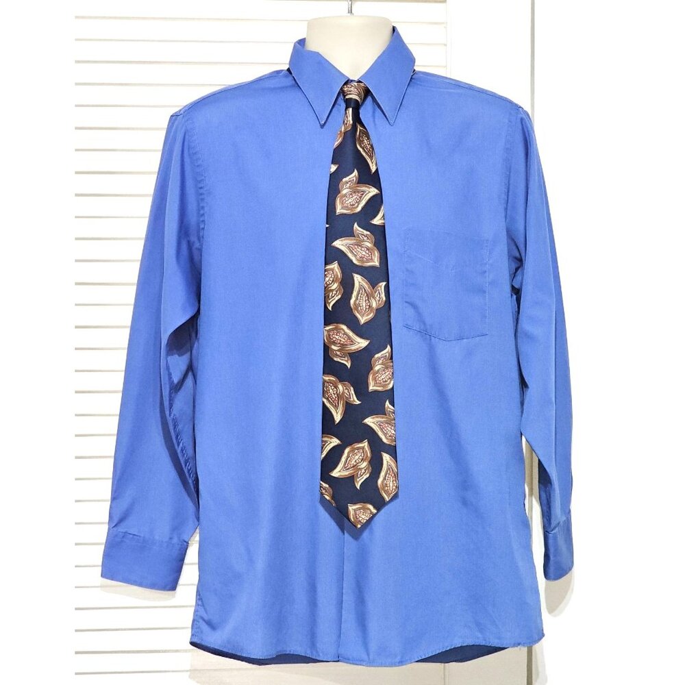 Christian Dior Monsieur Men's Silk Tie Blue /Brown Paisley Design Made Italy 246